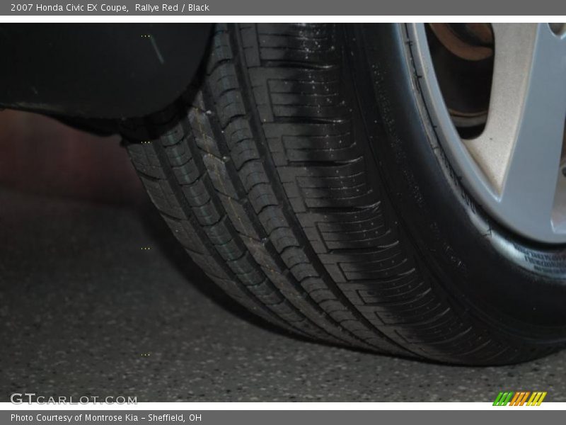 Rallye Red / Black 2007 Honda Civic EX Coupe