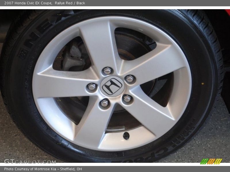 Rallye Red / Black 2007 Honda Civic EX Coupe