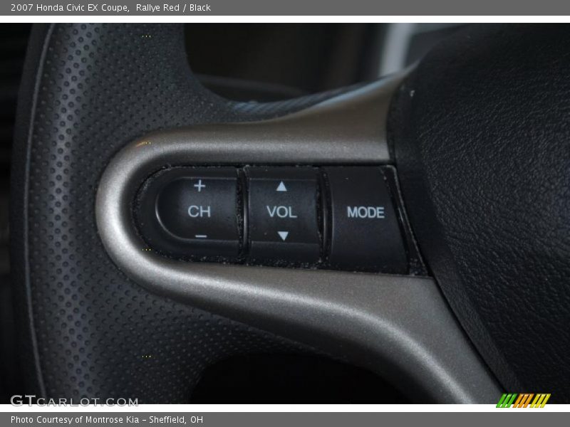 Rallye Red / Black 2007 Honda Civic EX Coupe