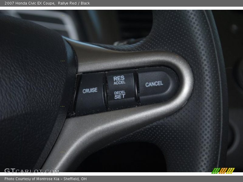 Rallye Red / Black 2007 Honda Civic EX Coupe