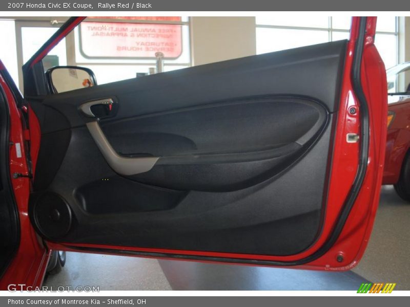 Rallye Red / Black 2007 Honda Civic EX Coupe
