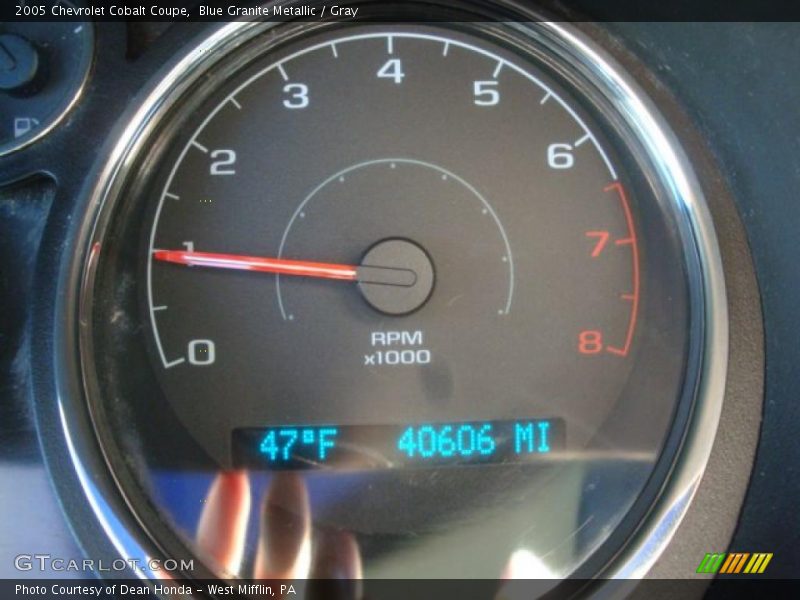 Blue Granite Metallic / Gray 2005 Chevrolet Cobalt Coupe