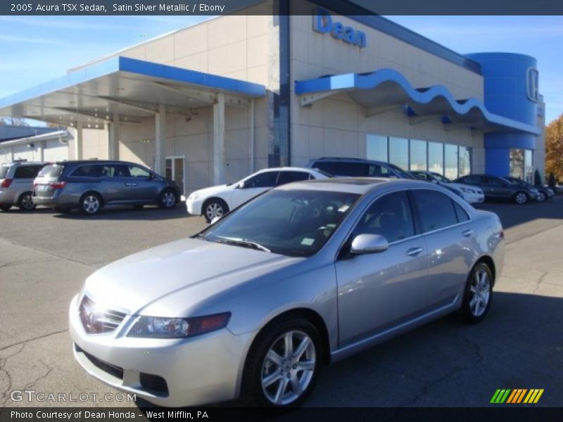 Satin Silver Metallic / Ebony 2005 Acura TSX Sedan