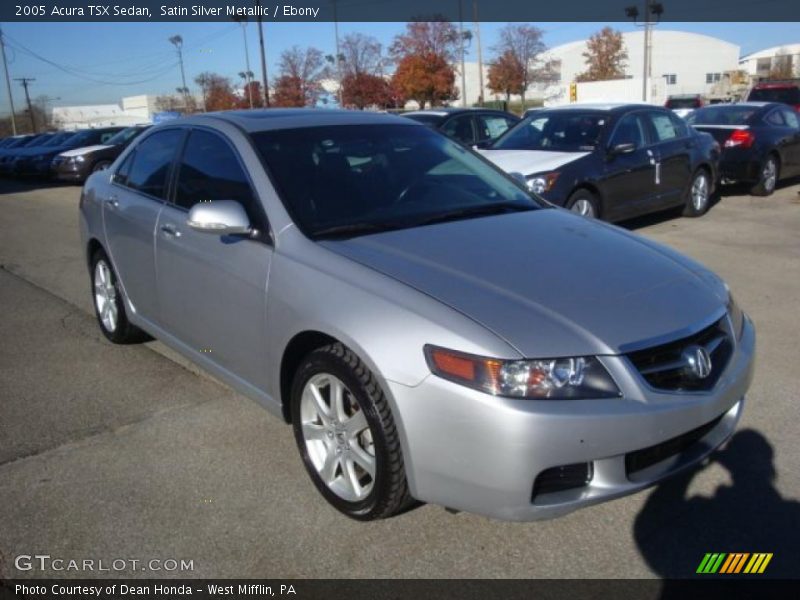 Satin Silver Metallic / Ebony 2005 Acura TSX Sedan