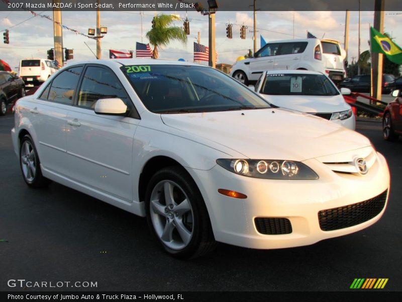 Performance White / Black 2007 Mazda MAZDA6 i Sport Sedan