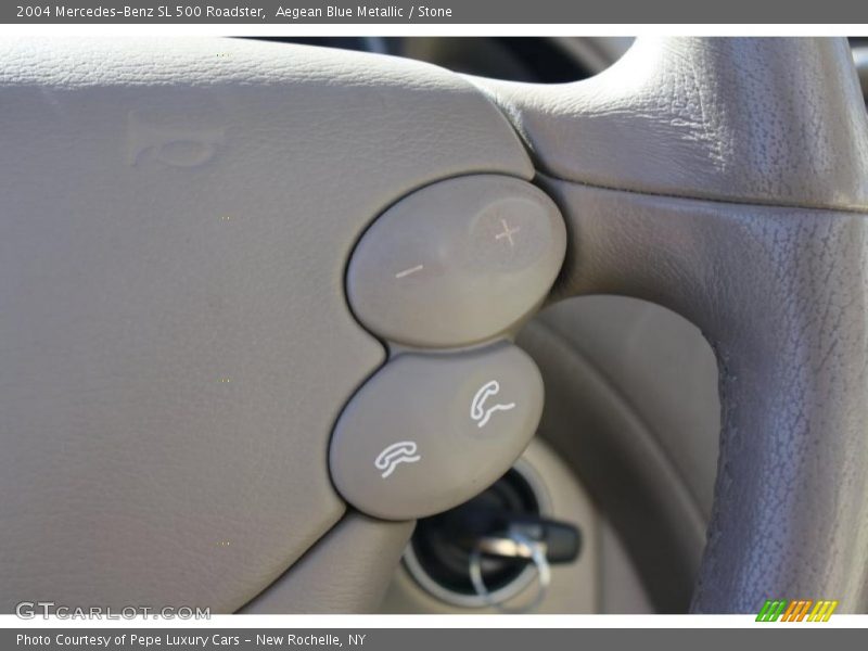 Aegean Blue Metallic / Stone 2004 Mercedes-Benz SL 500 Roadster
