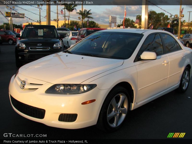 Performance White / Black 2007 Mazda MAZDA6 i Sport Sedan