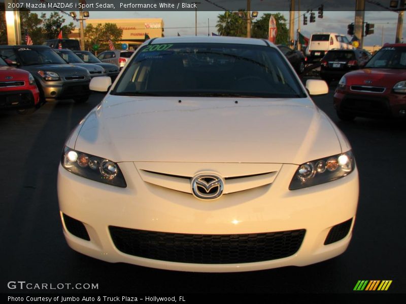 Performance White / Black 2007 Mazda MAZDA6 i Sport Sedan