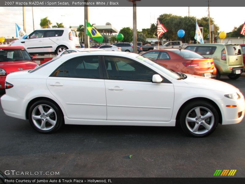 Performance White / Black 2007 Mazda MAZDA6 i Sport Sedan