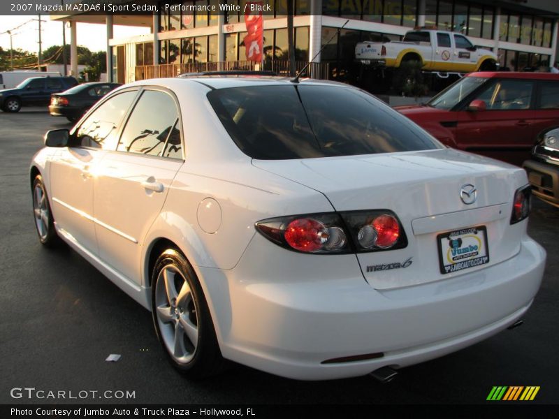 Performance White / Black 2007 Mazda MAZDA6 i Sport Sedan