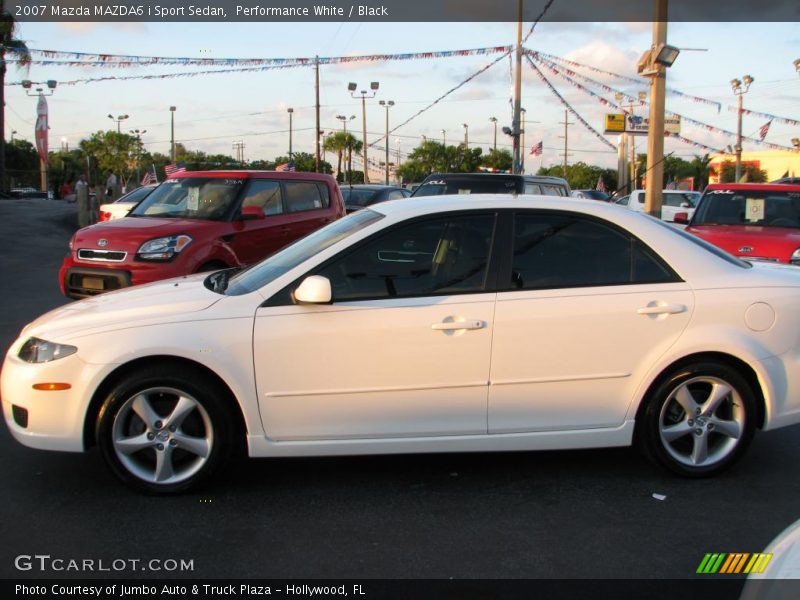 Performance White / Black 2007 Mazda MAZDA6 i Sport Sedan