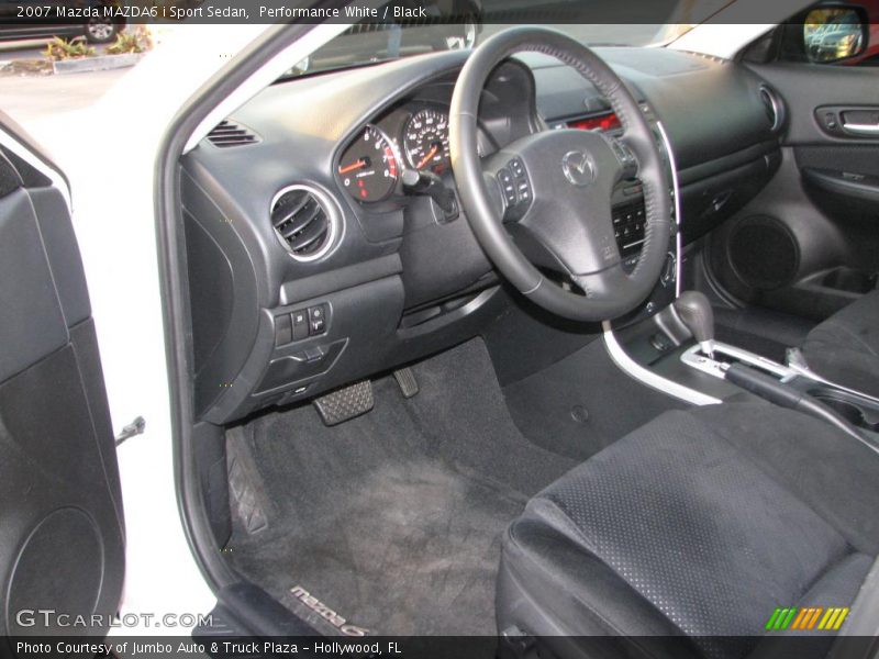 Performance White / Black 2007 Mazda MAZDA6 i Sport Sedan