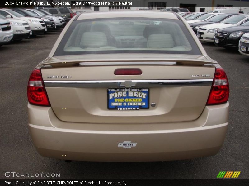 Light Driftwood Metallic / Neutral 2004 Chevrolet Malibu LS V6 Sedan