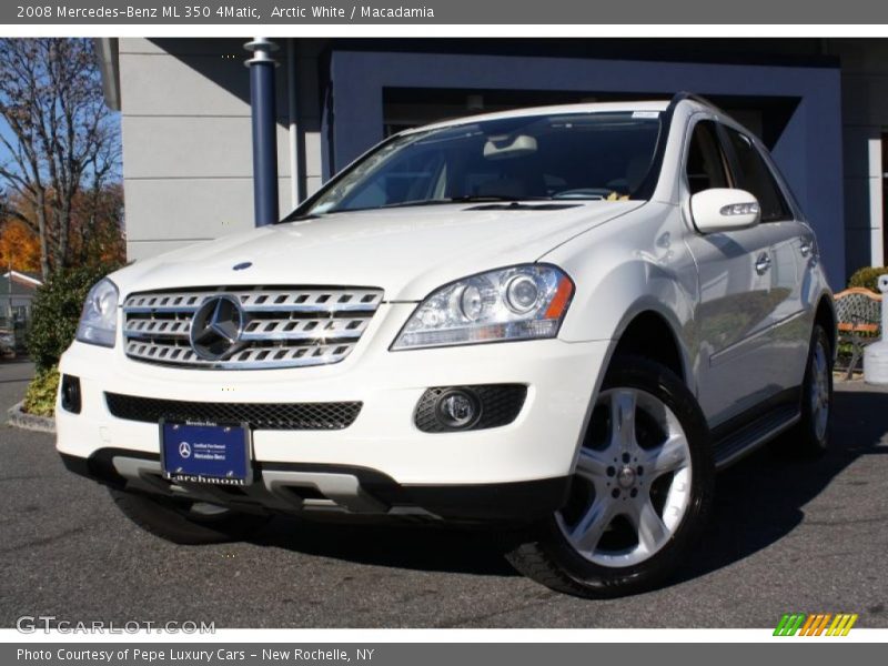 Arctic White / Macadamia 2008 Mercedes-Benz ML 350 4Matic