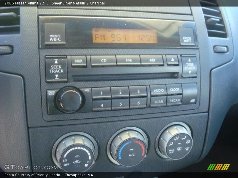 Sheer Silver Metallic / Charcoal 2006 Nissan Altima 2.5 S