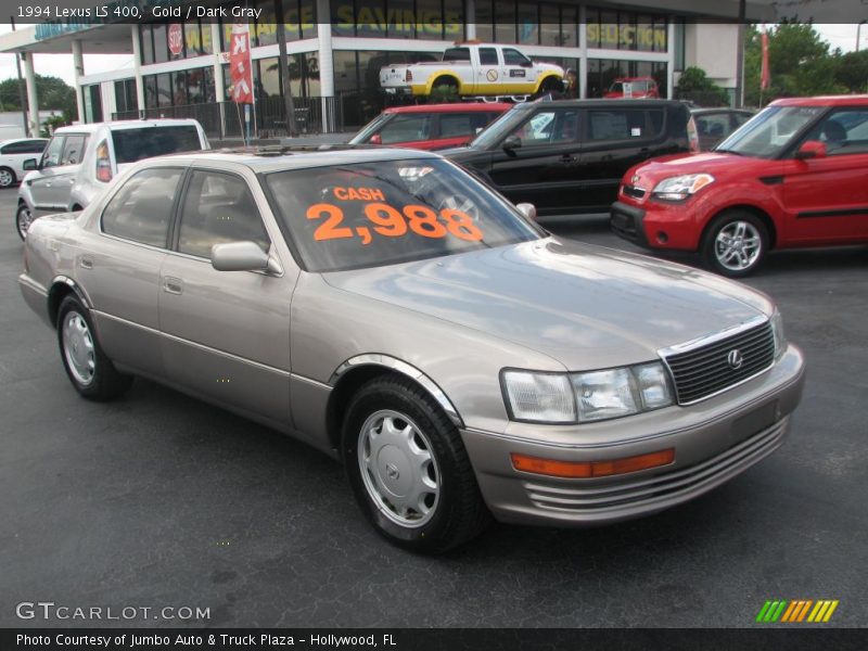 Gold / Dark Gray 1994 Lexus LS 400