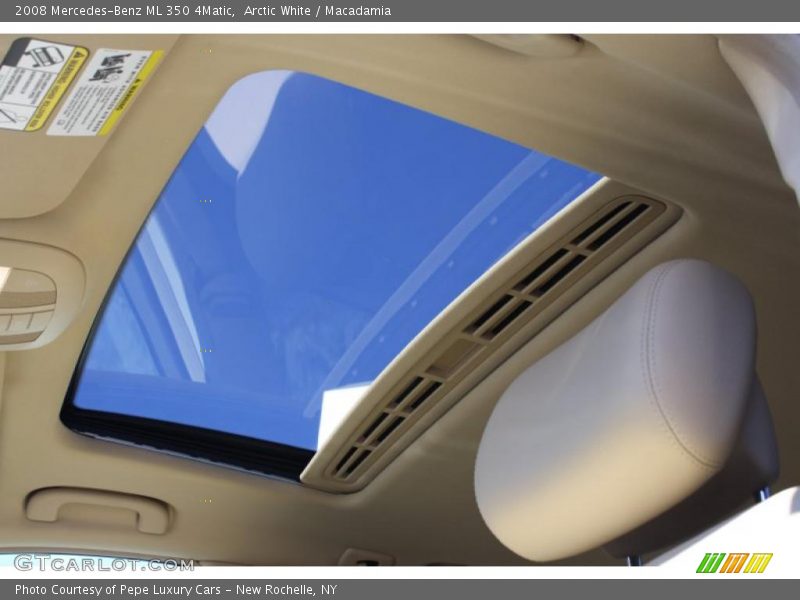 Arctic White / Macadamia 2008 Mercedes-Benz ML 350 4Matic