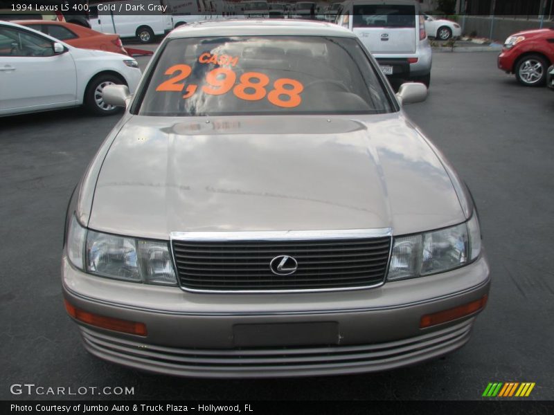 Gold / Dark Gray 1994 Lexus LS 400