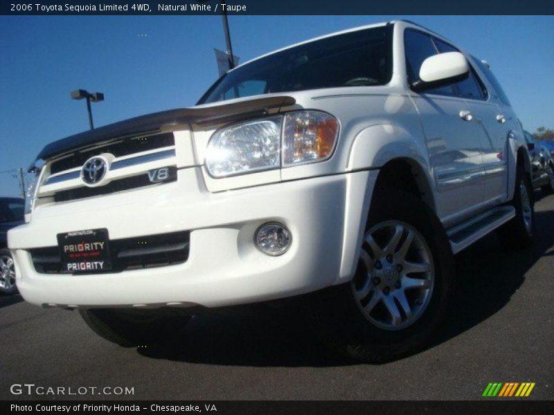 Natural White / Taupe 2006 Toyota Sequoia Limited 4WD