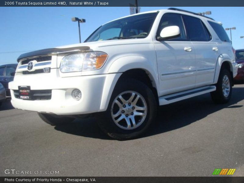 Natural White / Taupe 2006 Toyota Sequoia Limited 4WD