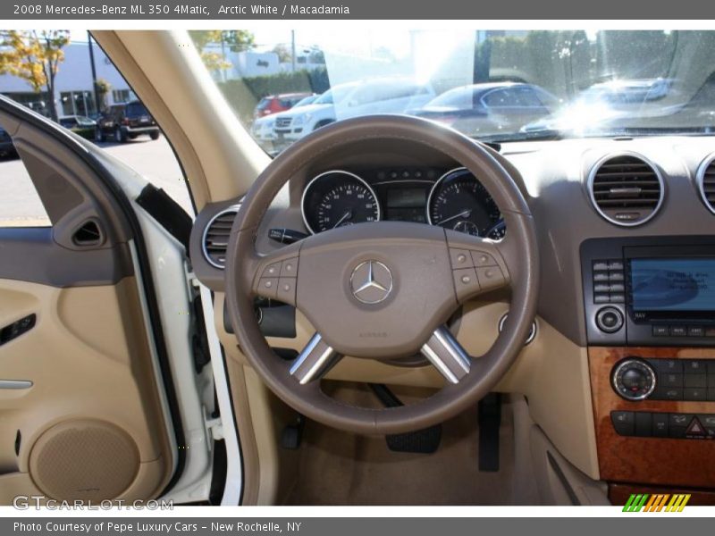 Arctic White / Macadamia 2008 Mercedes-Benz ML 350 4Matic