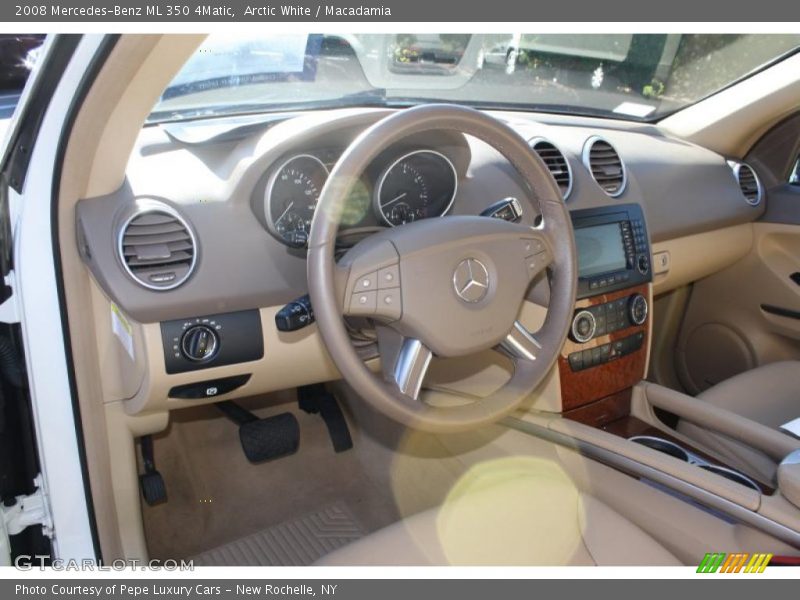 Arctic White / Macadamia 2008 Mercedes-Benz ML 350 4Matic