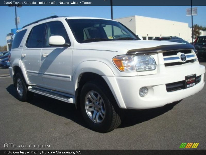 Natural White / Taupe 2006 Toyota Sequoia Limited 4WD