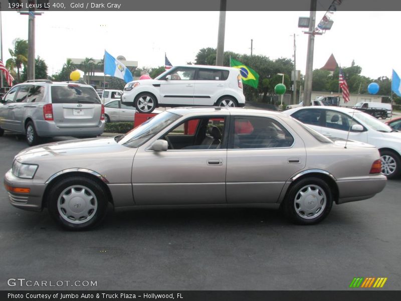 Gold / Dark Gray 1994 Lexus LS 400