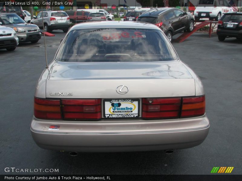 Gold / Dark Gray 1994 Lexus LS 400