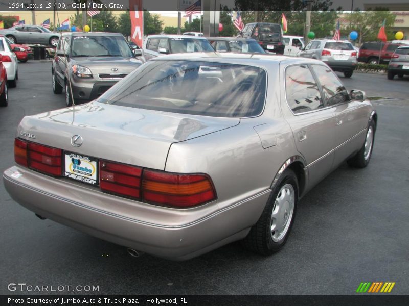 Gold / Dark Gray 1994 Lexus LS 400