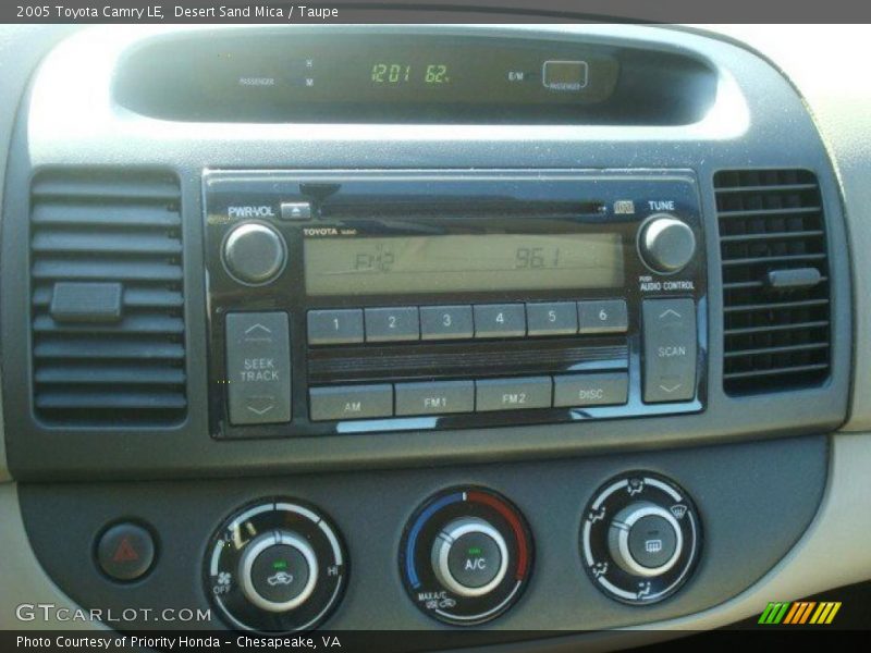 Desert Sand Mica / Taupe 2005 Toyota Camry LE