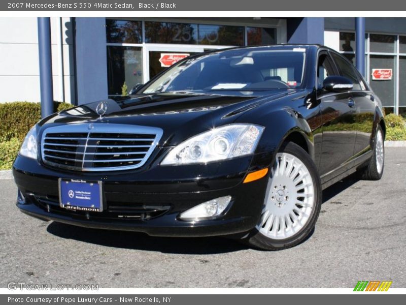 Black / Black 2007 Mercedes-Benz S 550 4Matic Sedan