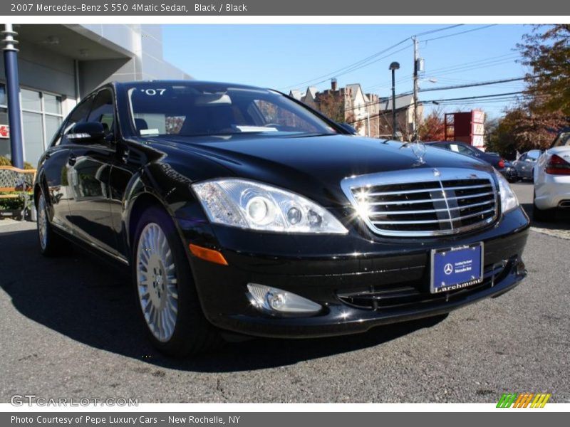 Black / Black 2007 Mercedes-Benz S 550 4Matic Sedan