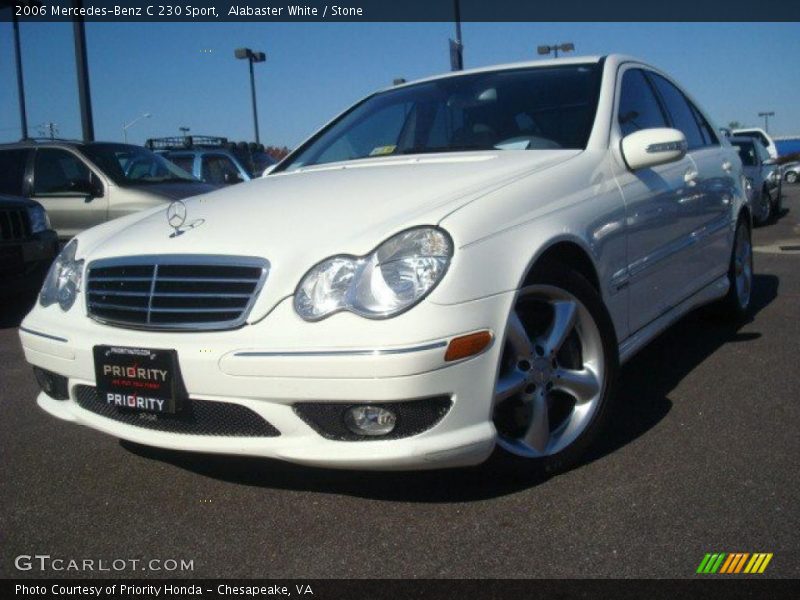 Alabaster White / Stone 2006 Mercedes-Benz C 230 Sport