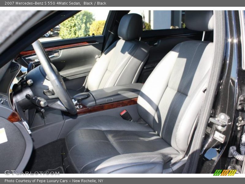 Black / Black 2007 Mercedes-Benz S 550 4Matic Sedan