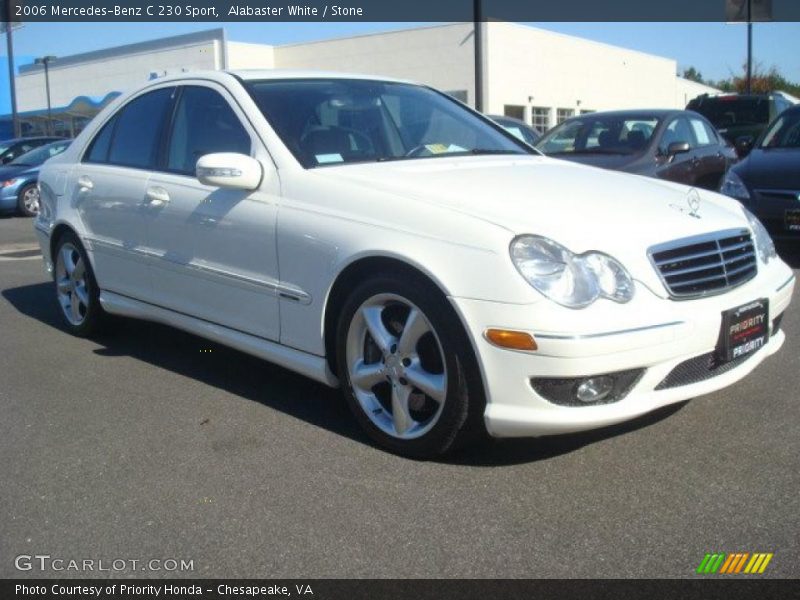 Alabaster White / Stone 2006 Mercedes-Benz C 230 Sport