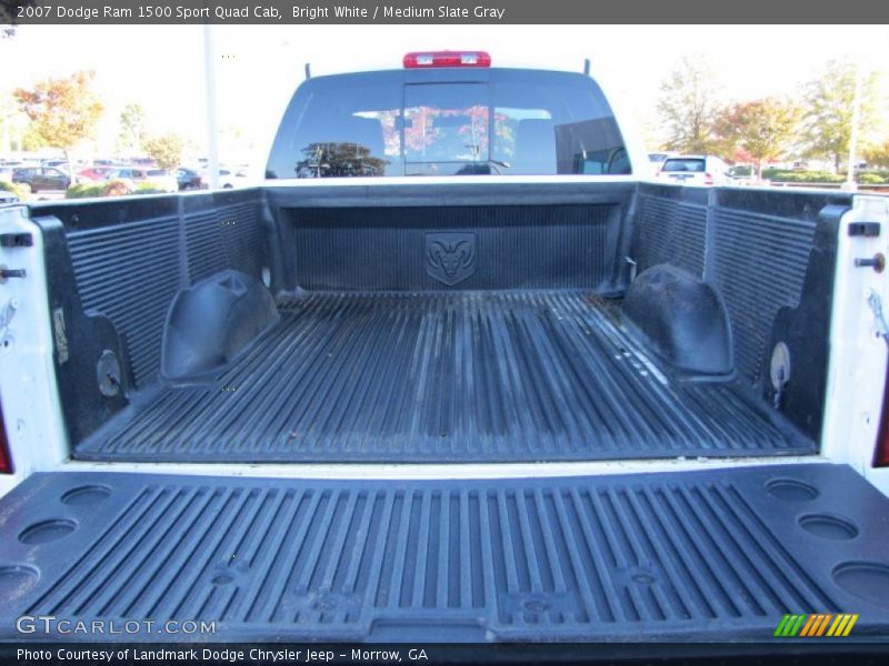 Bright White / Medium Slate Gray 2007 Dodge Ram 1500 Sport Quad Cab