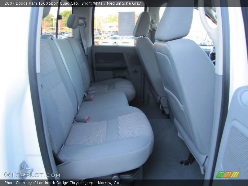 Bright White / Medium Slate Gray 2007 Dodge Ram 1500 Sport Quad Cab