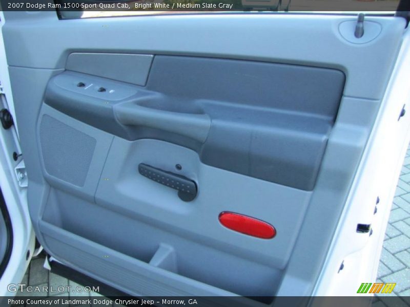 Bright White / Medium Slate Gray 2007 Dodge Ram 1500 Sport Quad Cab