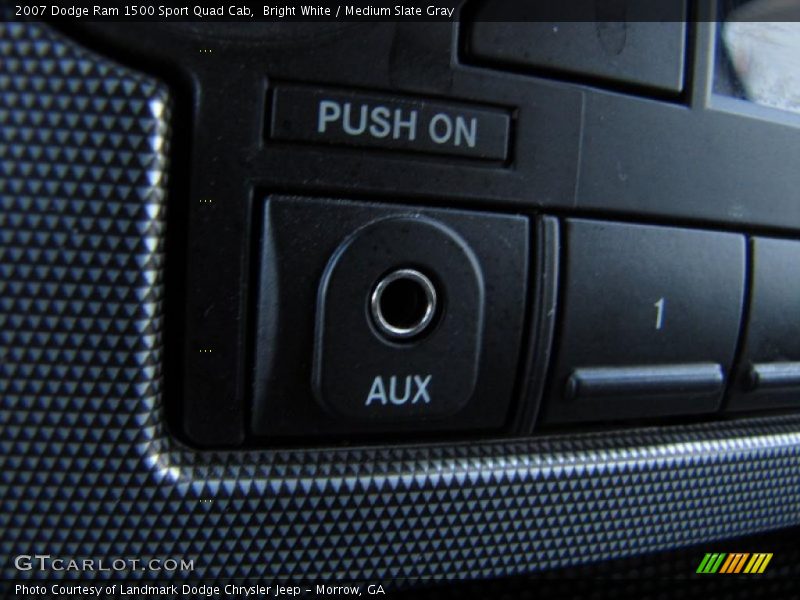 Bright White / Medium Slate Gray 2007 Dodge Ram 1500 Sport Quad Cab