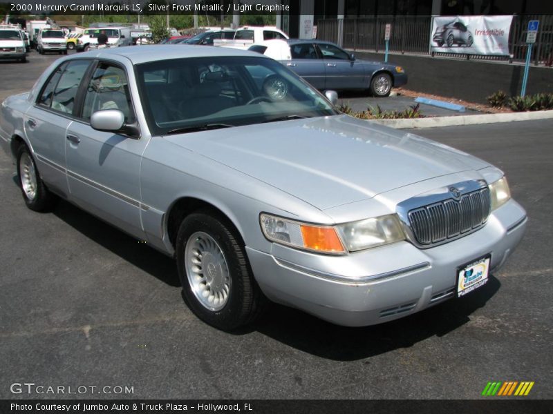 Silver Frost Metallic / Light Graphite 2000 Mercury Grand Marquis LS