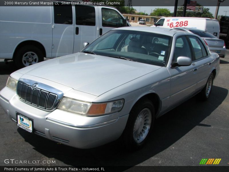 Silver Frost Metallic / Light Graphite 2000 Mercury Grand Marquis LS