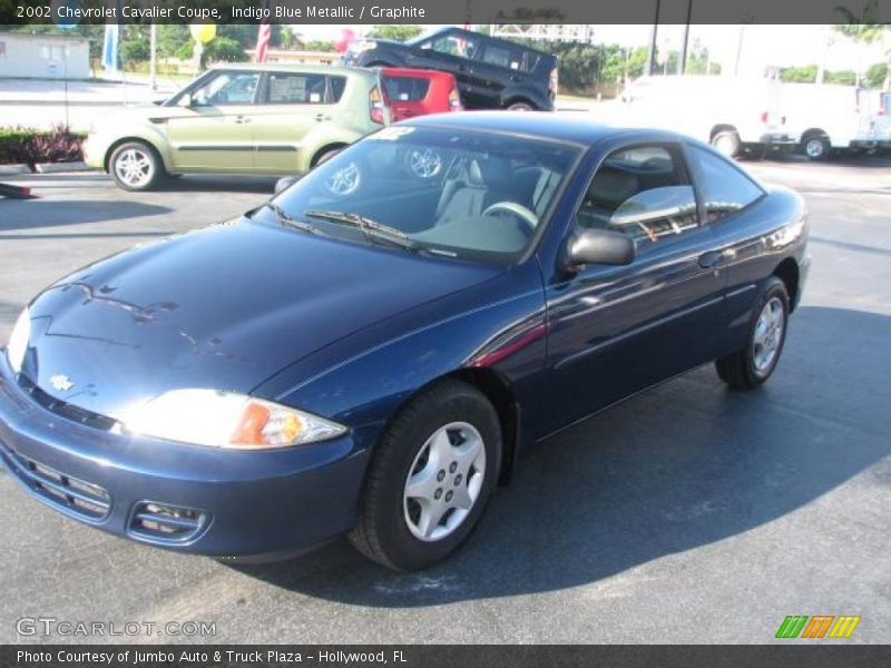 Indigo Blue Metallic / Graphite 2002 Chevrolet Cavalier Coupe