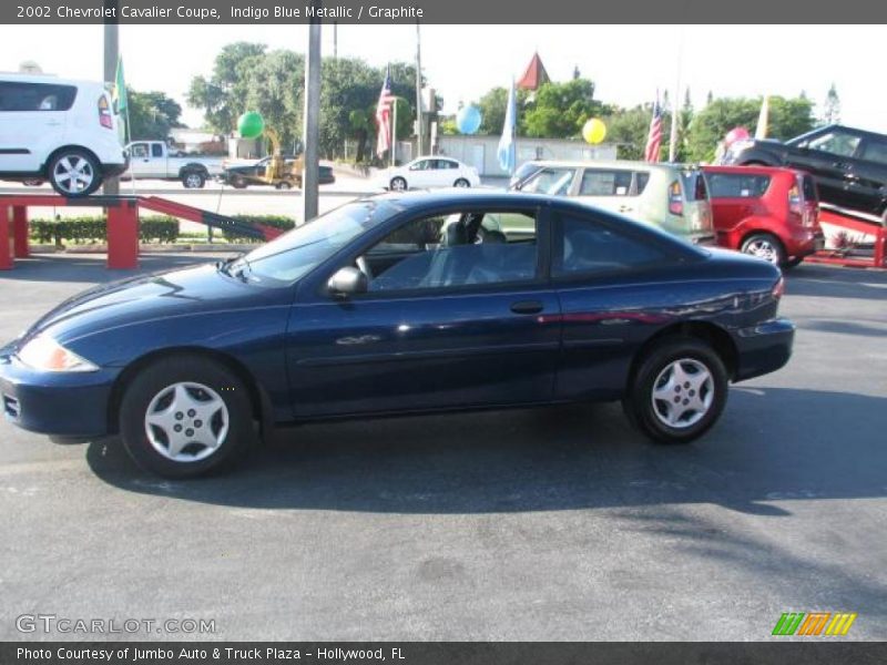 Indigo Blue Metallic / Graphite 2002 Chevrolet Cavalier Coupe