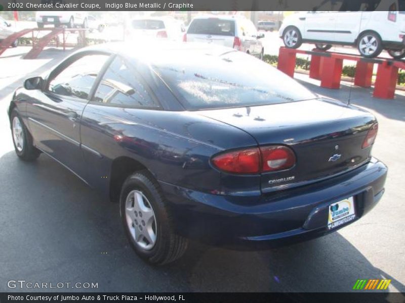 Indigo Blue Metallic / Graphite 2002 Chevrolet Cavalier Coupe