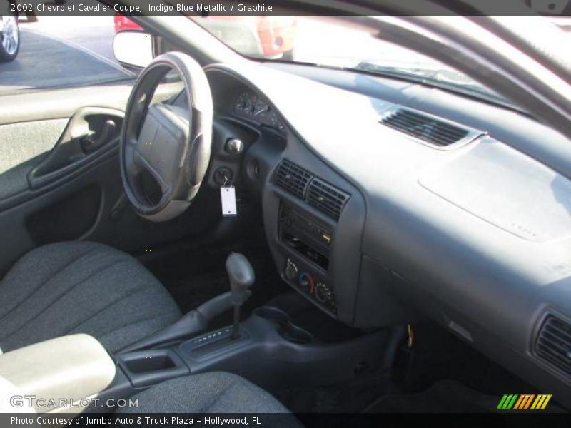 Indigo Blue Metallic / Graphite 2002 Chevrolet Cavalier Coupe