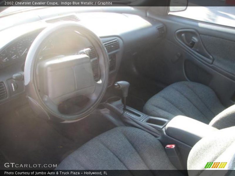 Indigo Blue Metallic / Graphite 2002 Chevrolet Cavalier Coupe