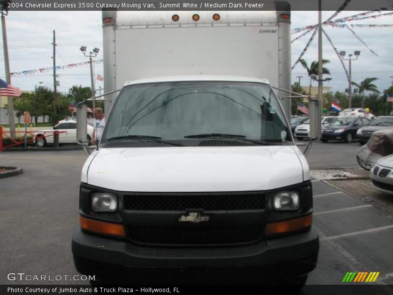 Summit White / Medium Dark Pewter 2004 Chevrolet Express 3500 Cutaway Moving Van