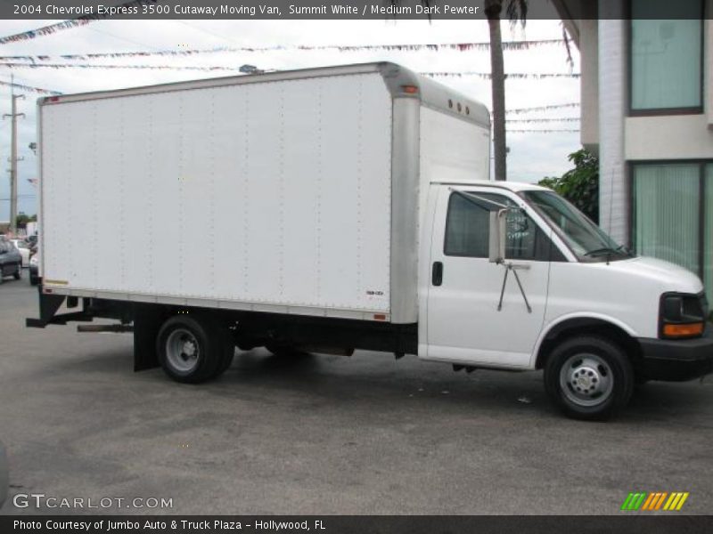 Summit White / Medium Dark Pewter 2004 Chevrolet Express 3500 Cutaway Moving Van