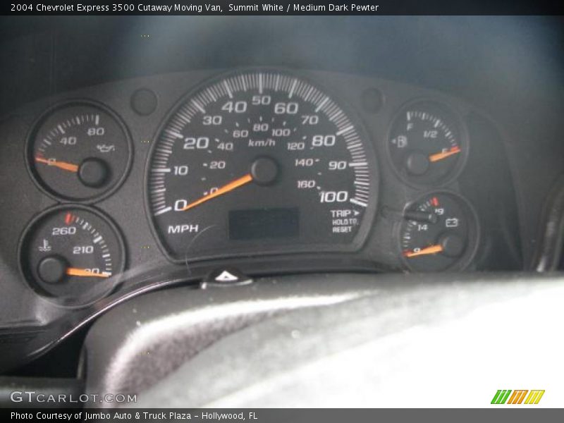 Summit White / Medium Dark Pewter 2004 Chevrolet Express 3500 Cutaway Moving Van